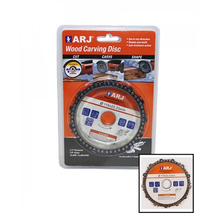 115x22.23mm Zincirli Ahşap Testere Disk (4172)