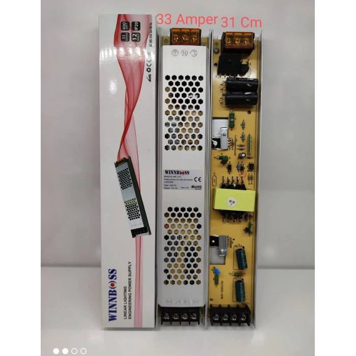12v-33a-400w-ıp20 Ultra Slim Trafo (4172)