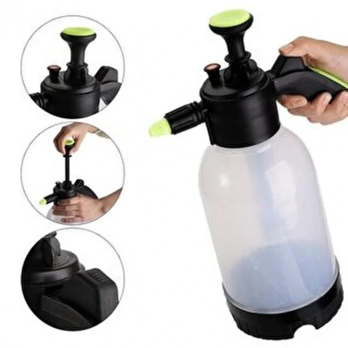 2 Başlıklı Oto Köpük, Su Püskürtme Ve Bitki Bakım Sulama Aleti Oto Yıkama Spreyi 2 Litre (4172)