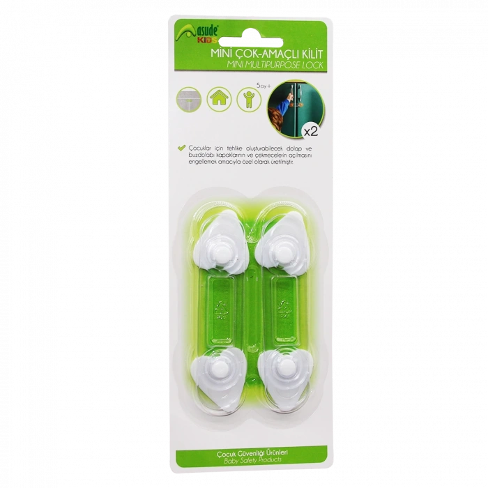 2 Parça  Mini Çok Amaçlı Kilit Ç.emniyet (4172)