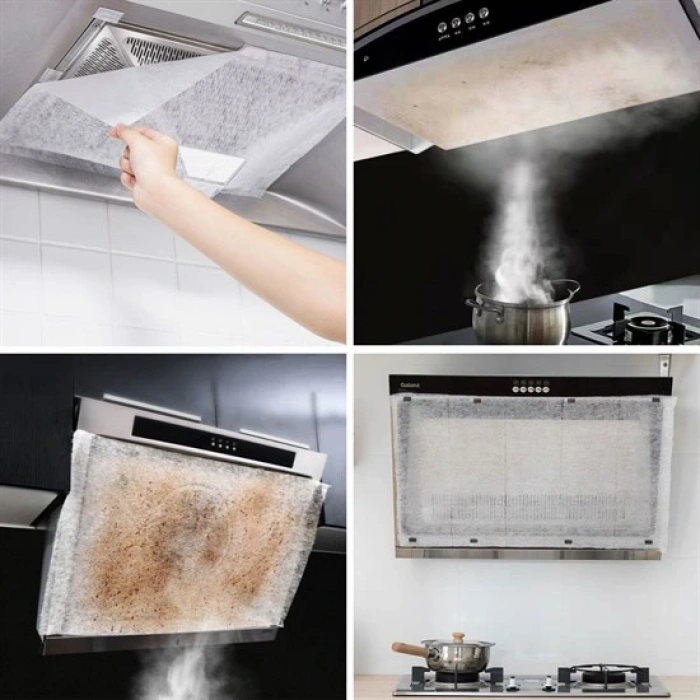 2li Yağ Emici Duman Önleyici Pratik Mutfak Davlumbaz Koruyucu Dayanıklı Yedek Filtre 45x90cm (4172)