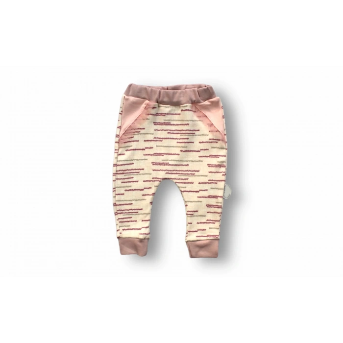 3-6 6-9 9-12 Ay Süslü Ördek Nakışlı Şapkalı Uzun Kollu Zıbınlı 3lü Kız Bebek Takımı Pembe