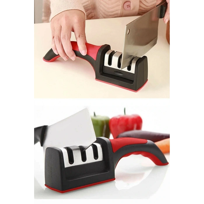 3 Aşamalı Bıçak Makas Bileyici Keskinleştirme Aleti (4172)