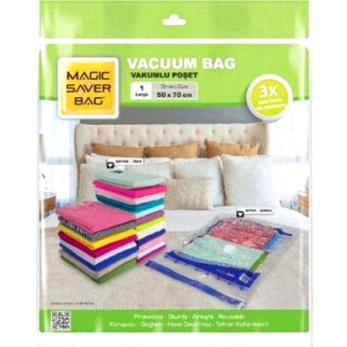 50x70 Large Vakumlu Poşet Hurç Bag (4172)