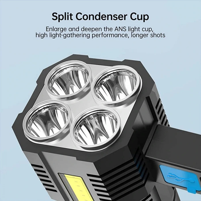 5w Usb Şarjlı El Feneri (4172)