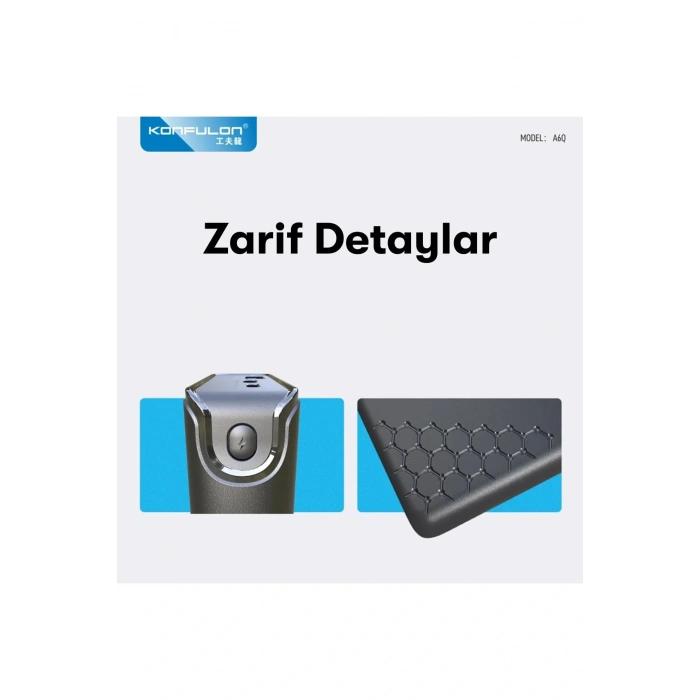 A6Q 22.5W Usb 3.0 ve 20W Type-C Çıkışlı 10.000 mAh PD Powerbank - Beyaz