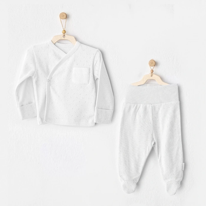 Andywawa Ac25557 Side Snap Set 2li Zıbın Takım White