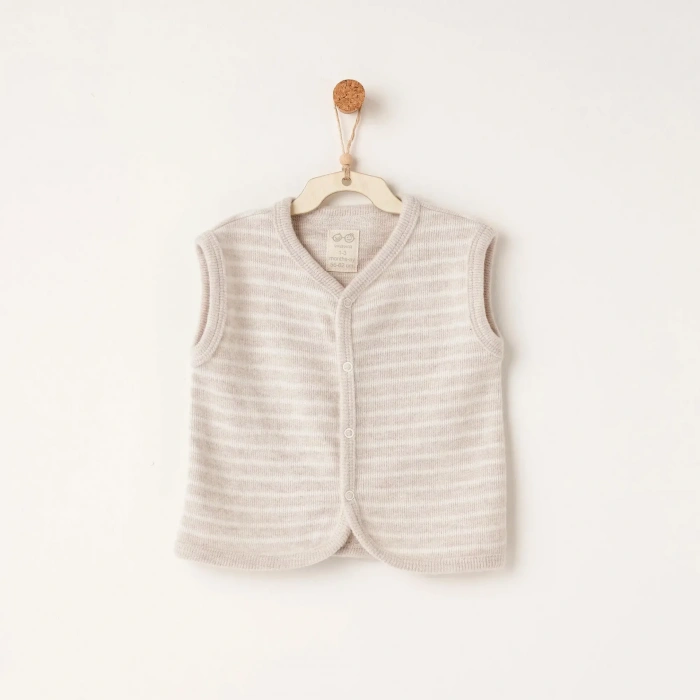 Andywawa Ac26221 Casual Yelek Beige