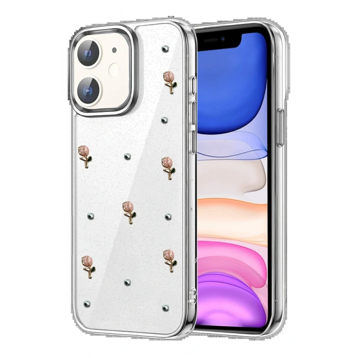 Apple iPhone 11 Fiyonk Desenli Kapak - Desen 5