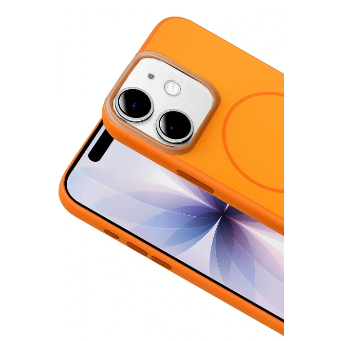 Apple iPhone 11 Neva Magsafe Kapak - Turuncu