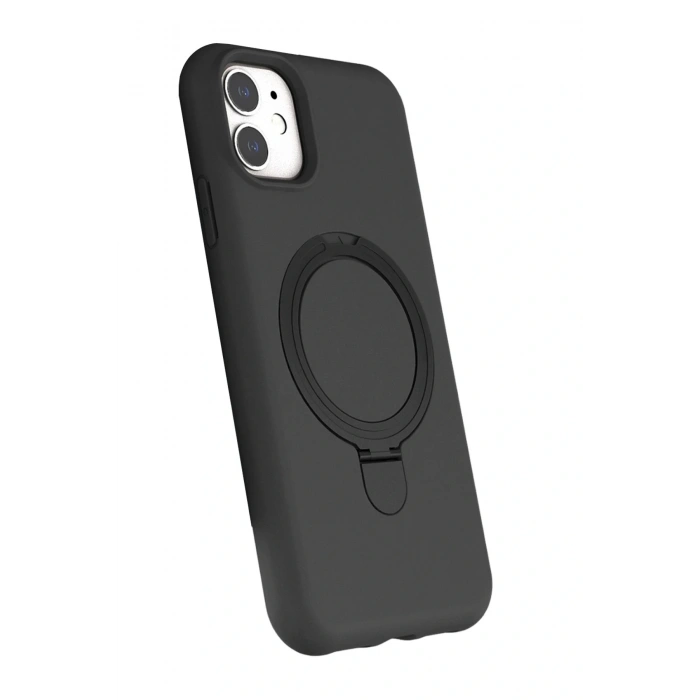 Apple iPhone 11 Regal Magsafe Standlı Kapak - Titan Gri