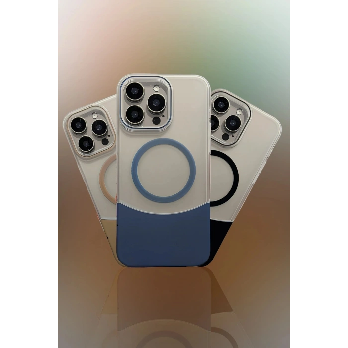 Apple iPhone 14 Pro Max Velar Magsafe Kapak - Lacivert