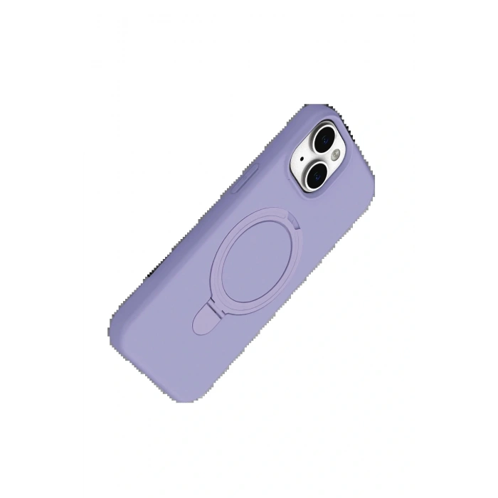 Apple iPhone 14 Regal Magsafe Standlı Kapak - Lila