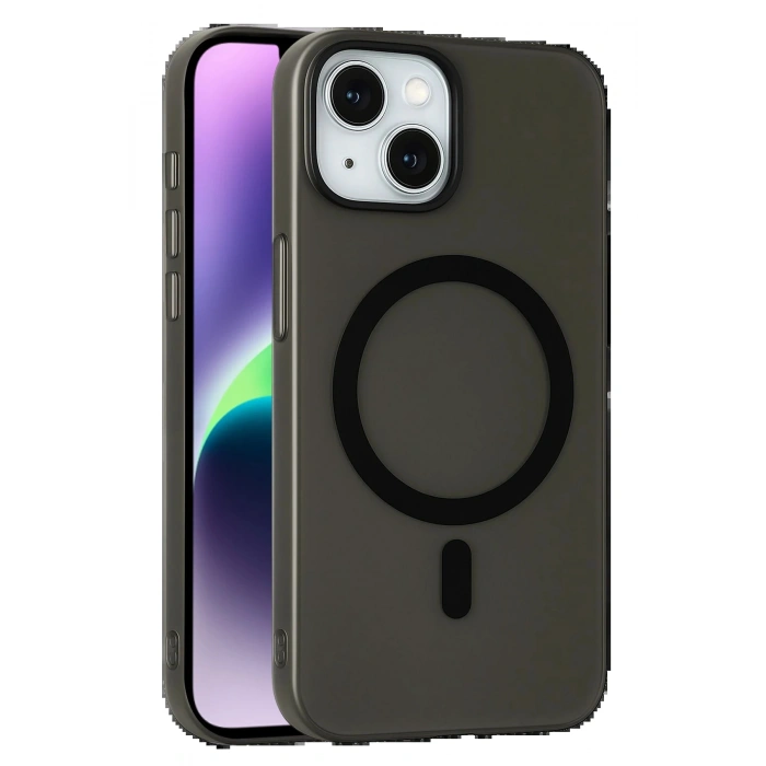 Apple iPhone 14 Tuna PC Slim Magsafe Kapak - Siyah