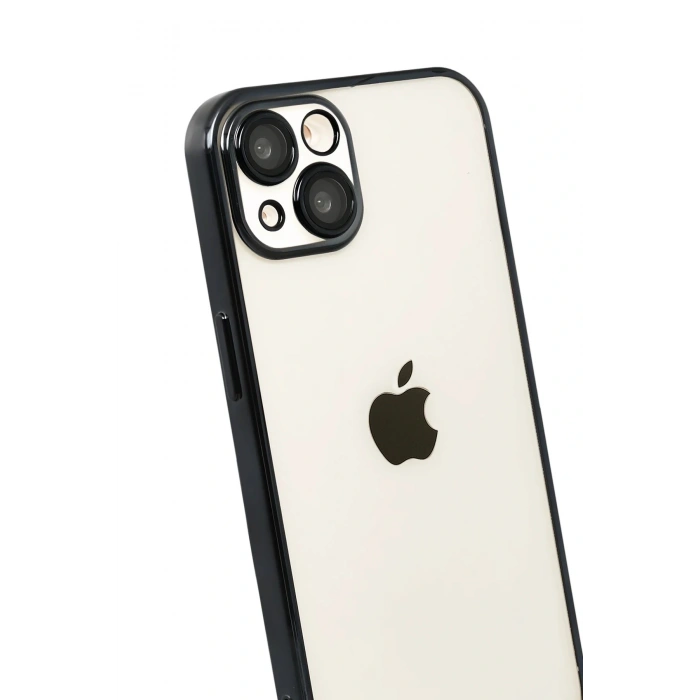 Apple iPhone 15 Lensli Silikon - Siyah