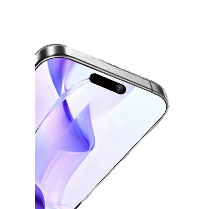 Apple iPhone 15 Pro Bilvis 5in1 3D Magic Cam Ekran Koruyucu - Siyah