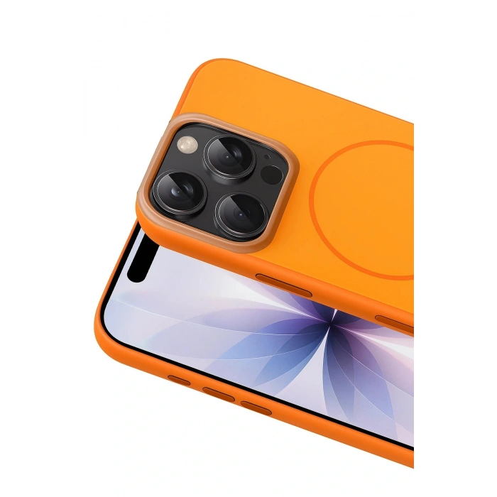 Apple iPhone 16 Pro Max Neva Magsafe Kapak - Turuncu