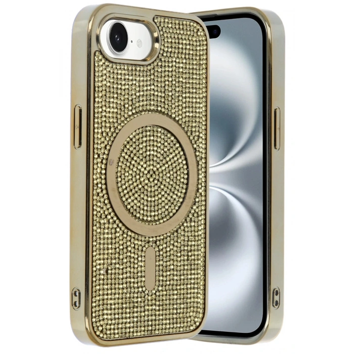 Apple iPhone 16E Helen Magsafe Kapak - Gold