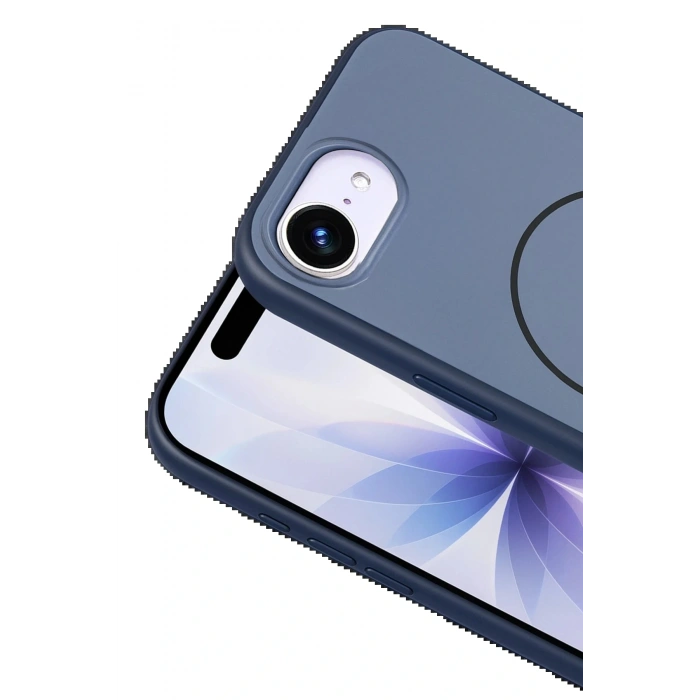 Apple iPhone 16E Neva Magsafe Kapak - Lacivert