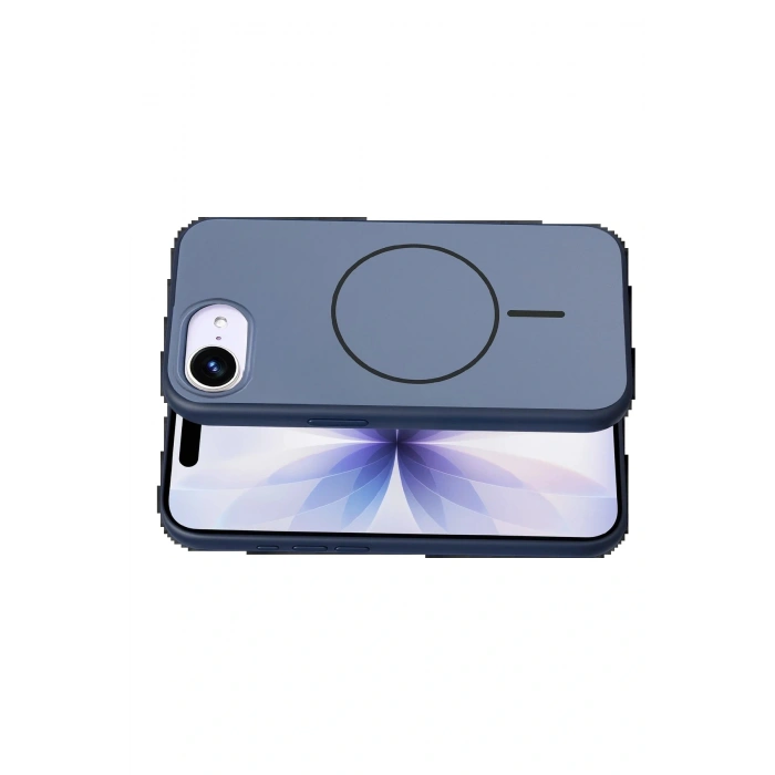Apple iPhone 16E Neva Magsafe Kapak - Lacivert
