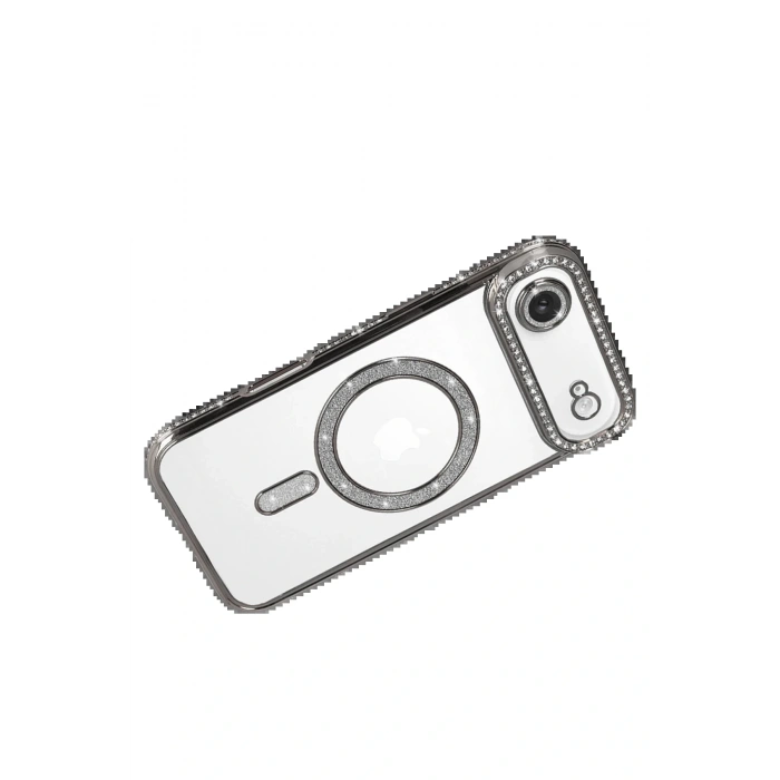 Apple iPhone 17 Air Joke Simli Magneticsafe Kılıf - Gümüş