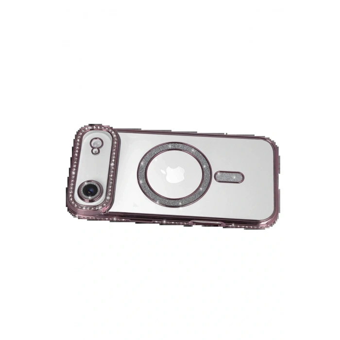 Apple iPhone 17 Air Joke Simli Magneticsafe Kılıf - Pembe