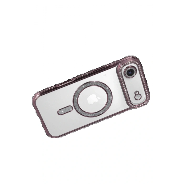 Apple iPhone 17 Air Joke Simli Magneticsafe Kılıf - Pembe