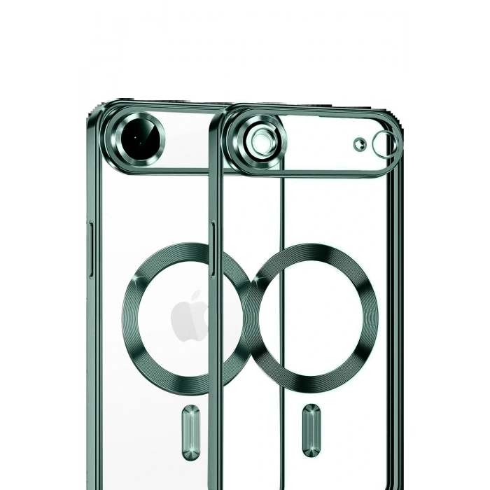 Apple iPhone 17 Air Kross Magneticsafe Kapak - Koyu Yeşil