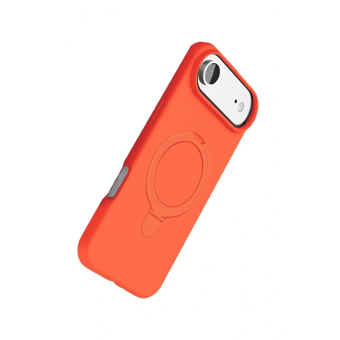 Apple iPhone 17 Air Regal Magsafe Standlı Kapak - Turuncu