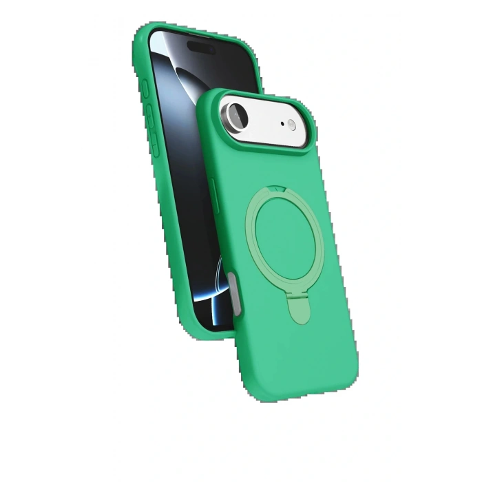Apple iPhone 17 Air Regal Magsafe Standlı Kapak - Yeşil