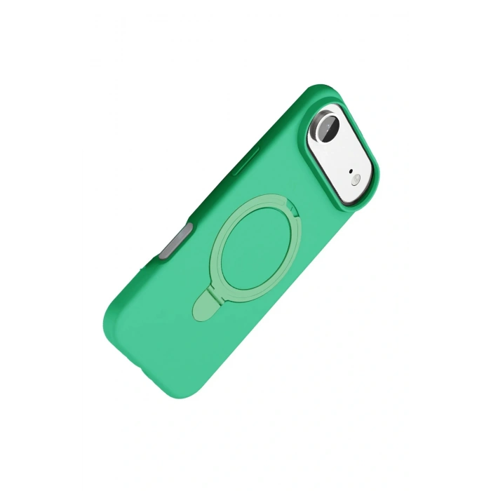 Apple iPhone 17 Air Regal Magsafe Standlı Kapak - Yeşil