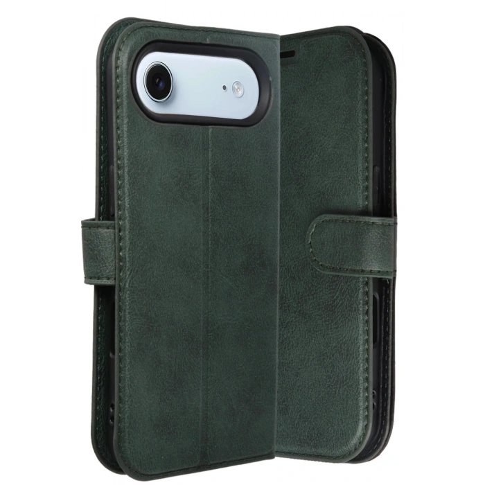 Apple iPhone 17 Air Trend S Plus Kapaklı Kılıf - Yeşil