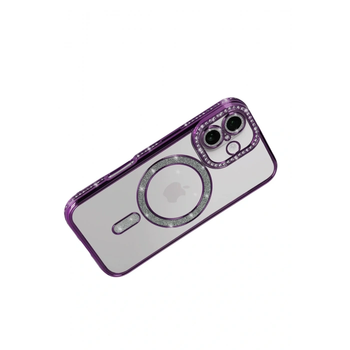 Apple iPhone 17 Joke Simli Magneticsafe Kılıf - Derin Mor