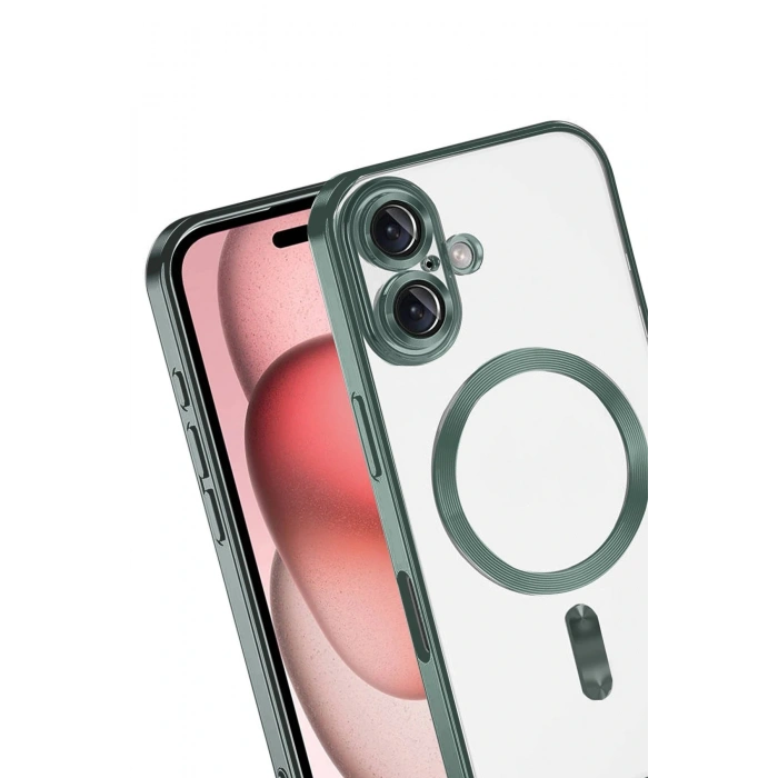 Apple iPhone 17 Kross Magneticsafe Kapak - Koyu Yeşil