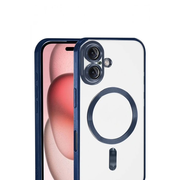 Apple iPhone 17 Kross Magneticsafe Kapak - Lacivert