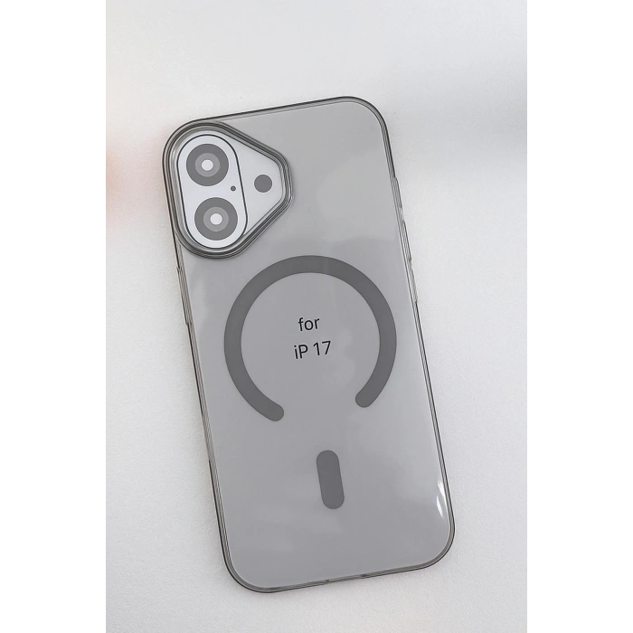Apple iPhone 17 PC Blank Magsafe Kapak - Natural Grey
