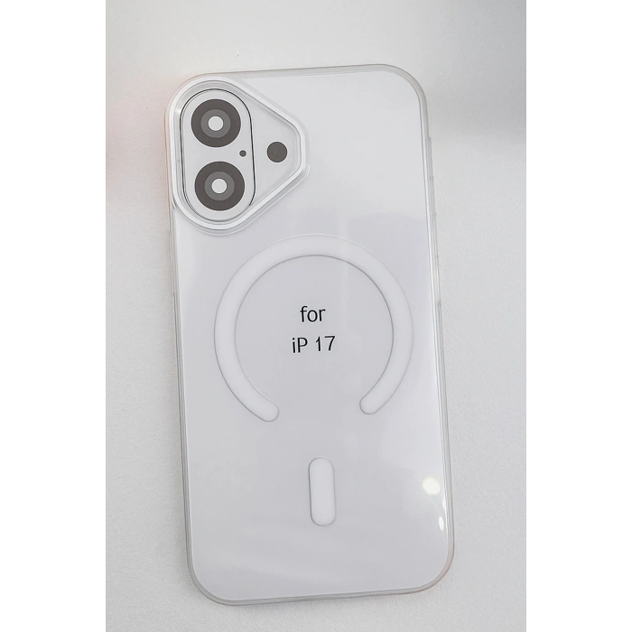 Apple iPhone 17 PC Blank Magsafe Kapak - Şeffaf