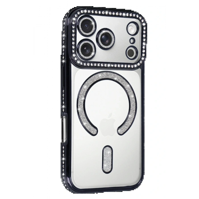 Apple iPhone 17 Pro Joke Simli Magneticsafe Kılıf - Siyah