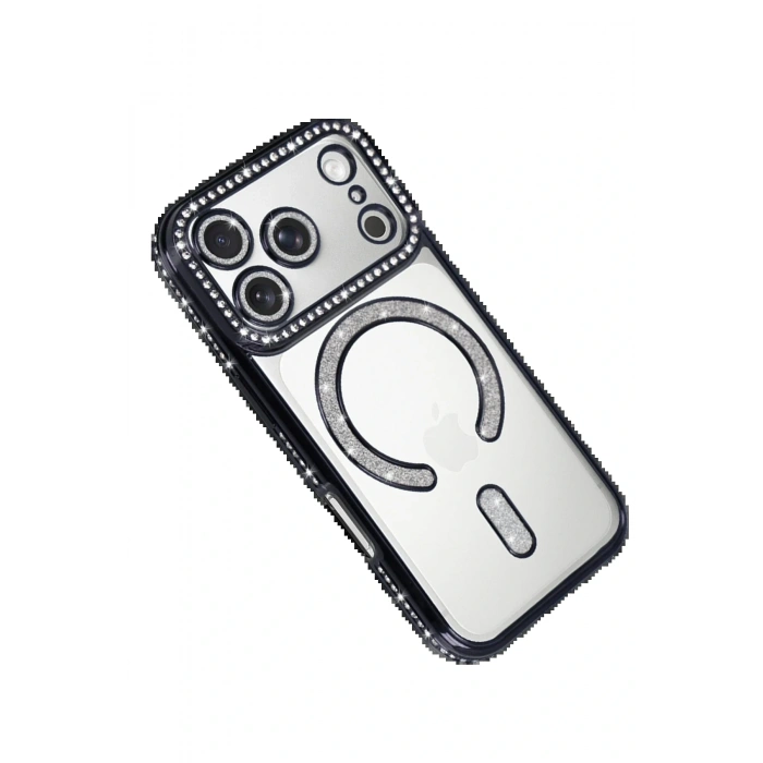 Apple iPhone 17 Pro Joke Simli Magneticsafe Kılıf - Siyah