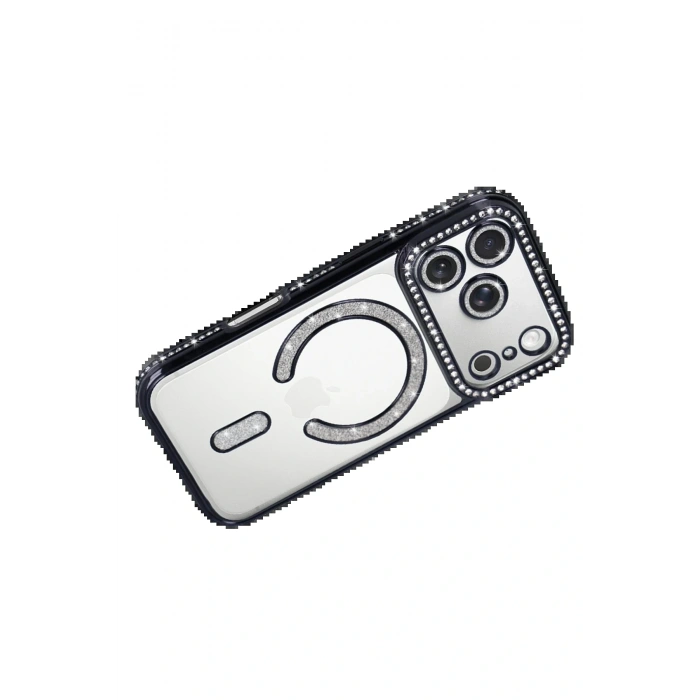 Apple iPhone 17 Pro Joke Simli Magneticsafe Kılıf - Siyah