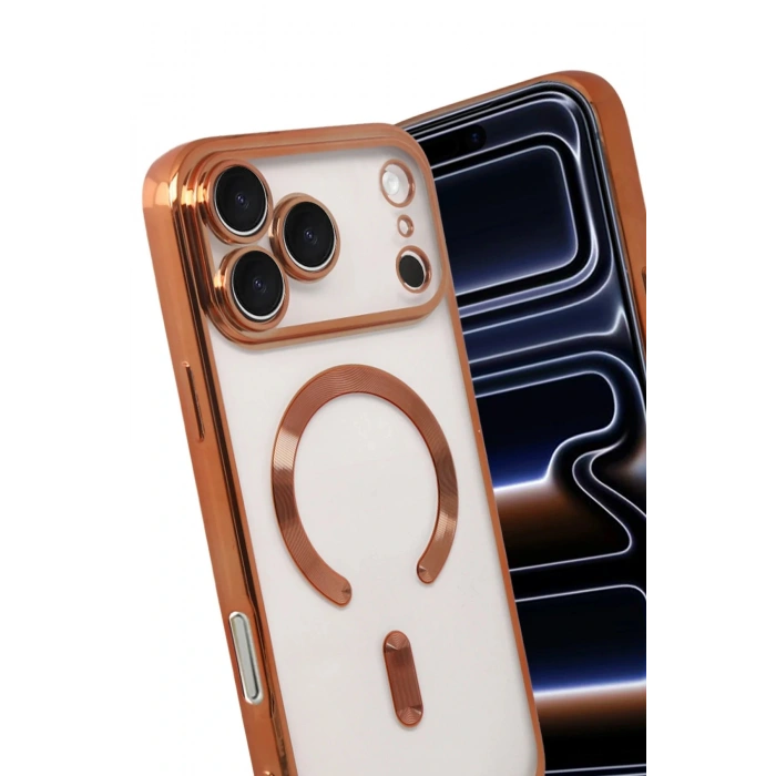 Apple iPhone 17 Pro Kross Magneticsafe Kapak - Turuncu