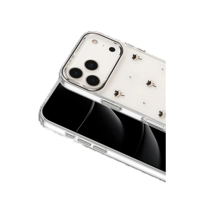 Apple iPhone 17 Pro Max Fiyonk Desenli Kapak - Desen 1