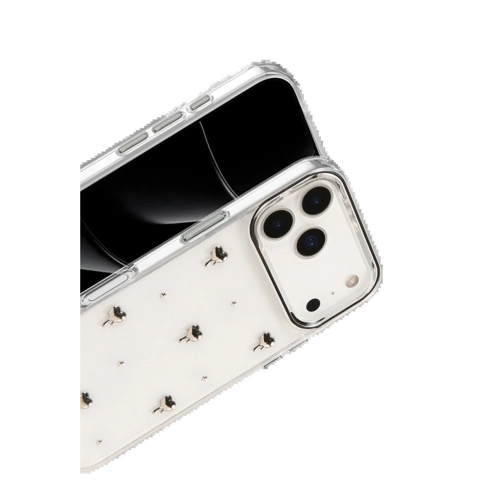 Apple iPhone 17 Pro Max Fiyonk Desenli Kapak - Desen 1