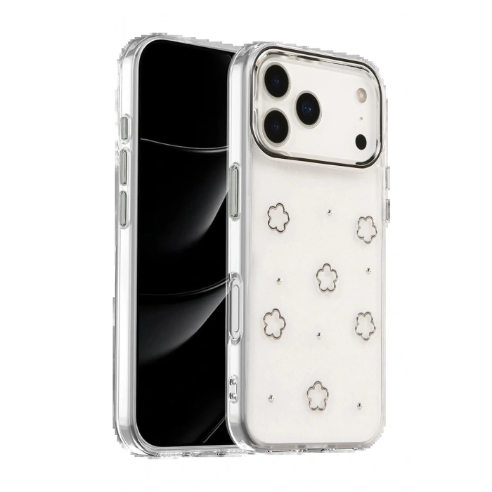 Apple iPhone 17 Pro Max Fiyonk Desenli Kapak - Desen 2