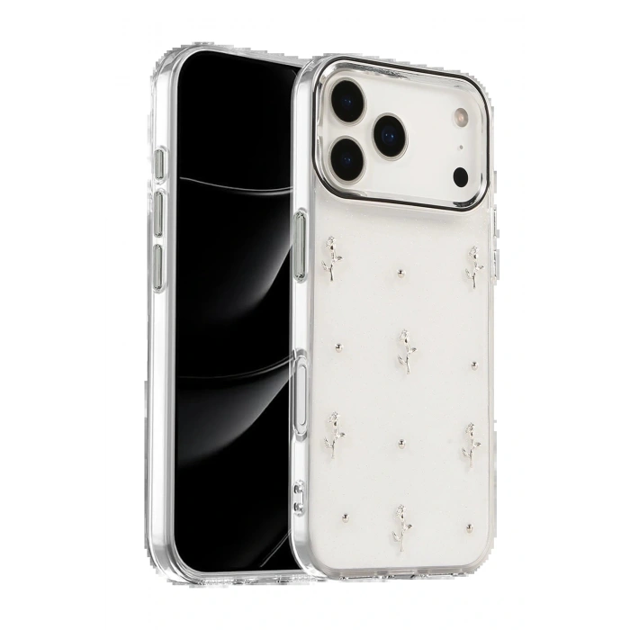 Apple iPhone 17 Pro Max Fiyonk Desenli Kapak - Desen 4