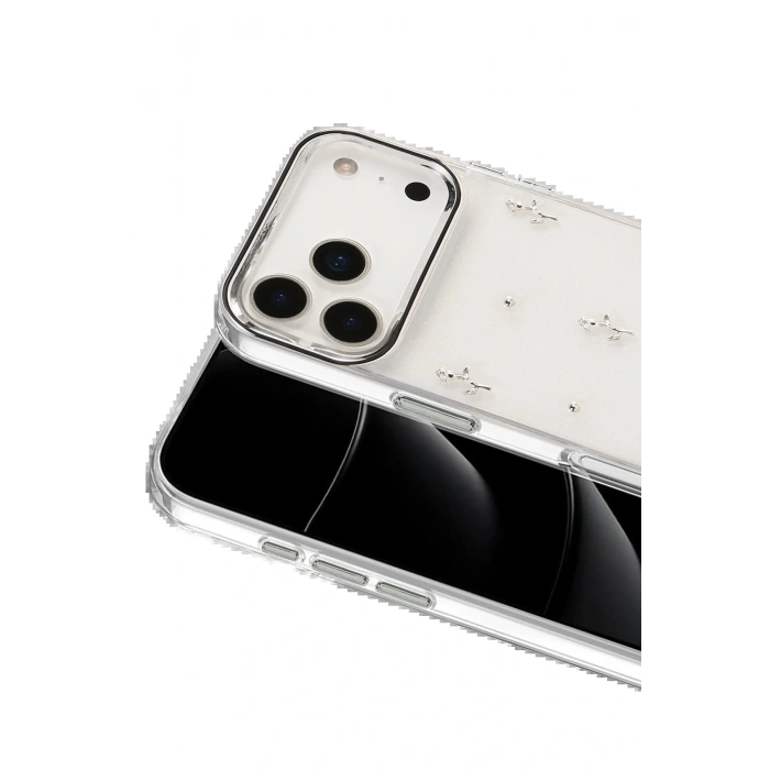 Apple iPhone 17 Pro Max Fiyonk Desenli Kapak - Desen 4