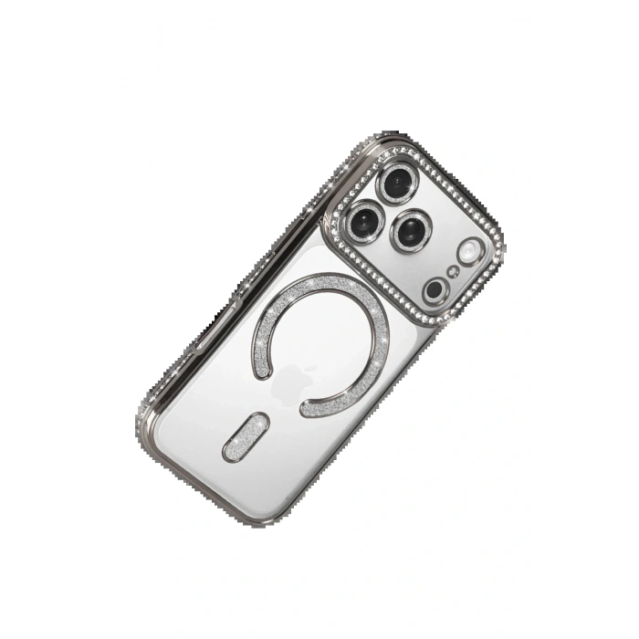 Apple iPhone 17 Pro Max Joke Simli Magneticsafe Kılıf - Gümüş