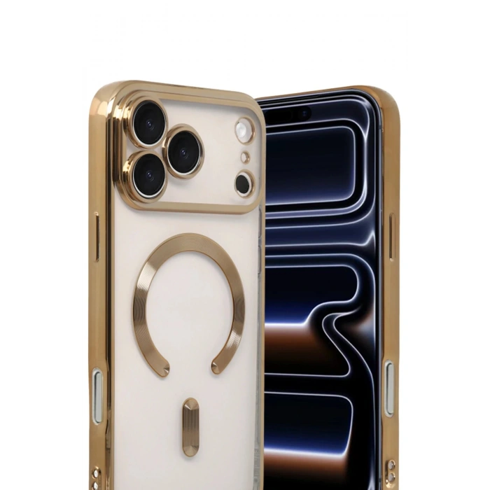 Apple iPhone 17 Pro Max Kross Magneticsafe Kapak - Gold
