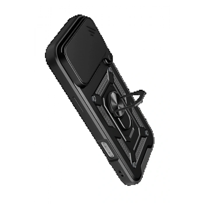 Apple iPhone 17 Pro Max Pars Lens Yüzüklü Silikon - Siyah