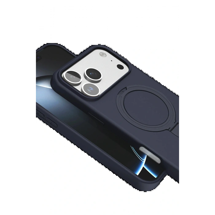 Apple iPhone 17 Pro Max Regal Magsafe Standlı Kapak - Lacivert